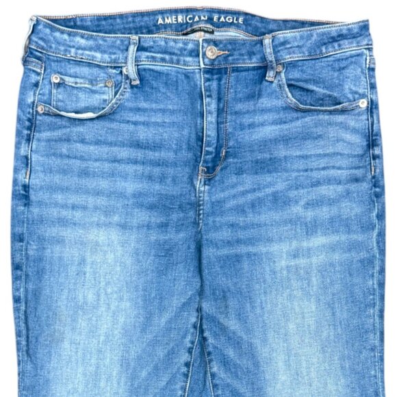 AMERICAN EAGLE Women's Ne(x)t Level Stretch Low-Rise Flare Jeans | Size 14 R - Picture 5 of 13